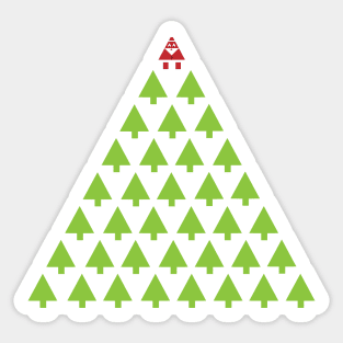 Santa Claus in the forest Sticker